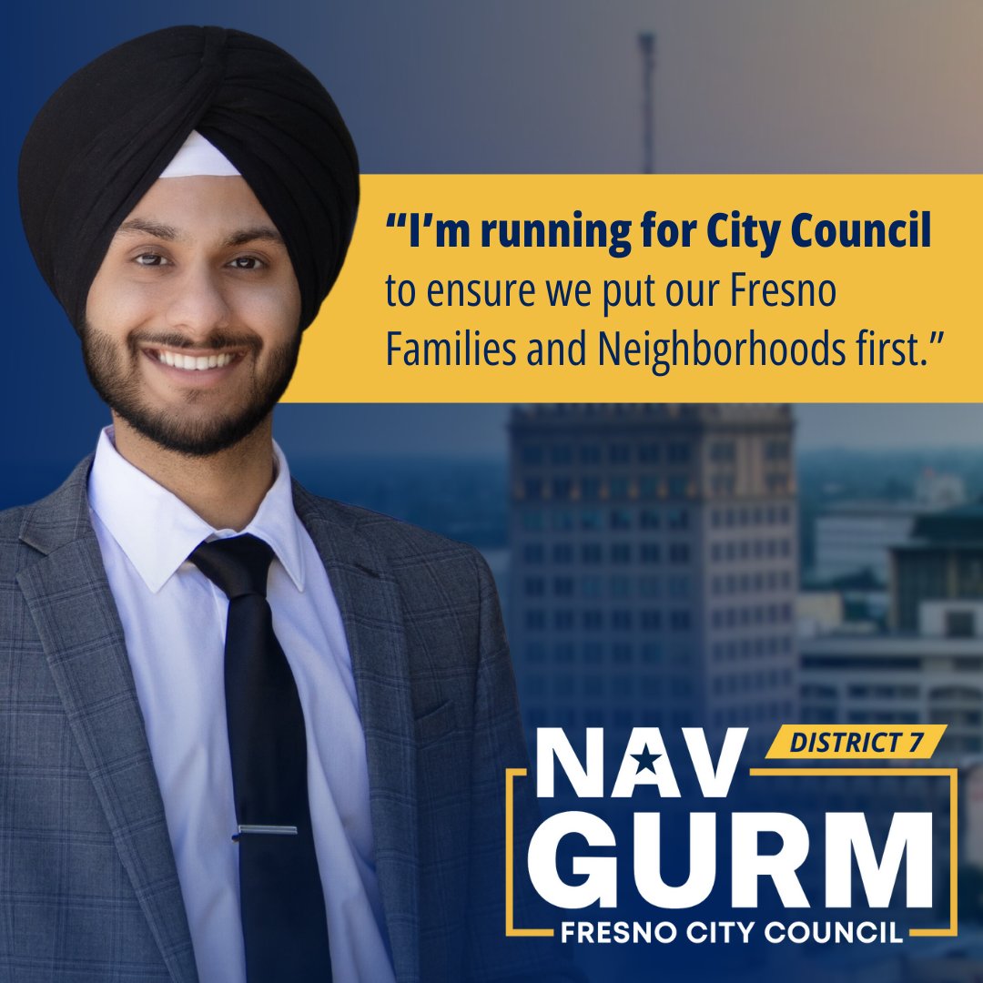 I’m proud to officially announce my candidacy for Fresno City Council, District 7! 

This community has shaped who I am, and I’m committed to making it a place where everyone can thrive.

Over the next year and a half, I’ll be knocking on doors and listening to our stories. Let’s