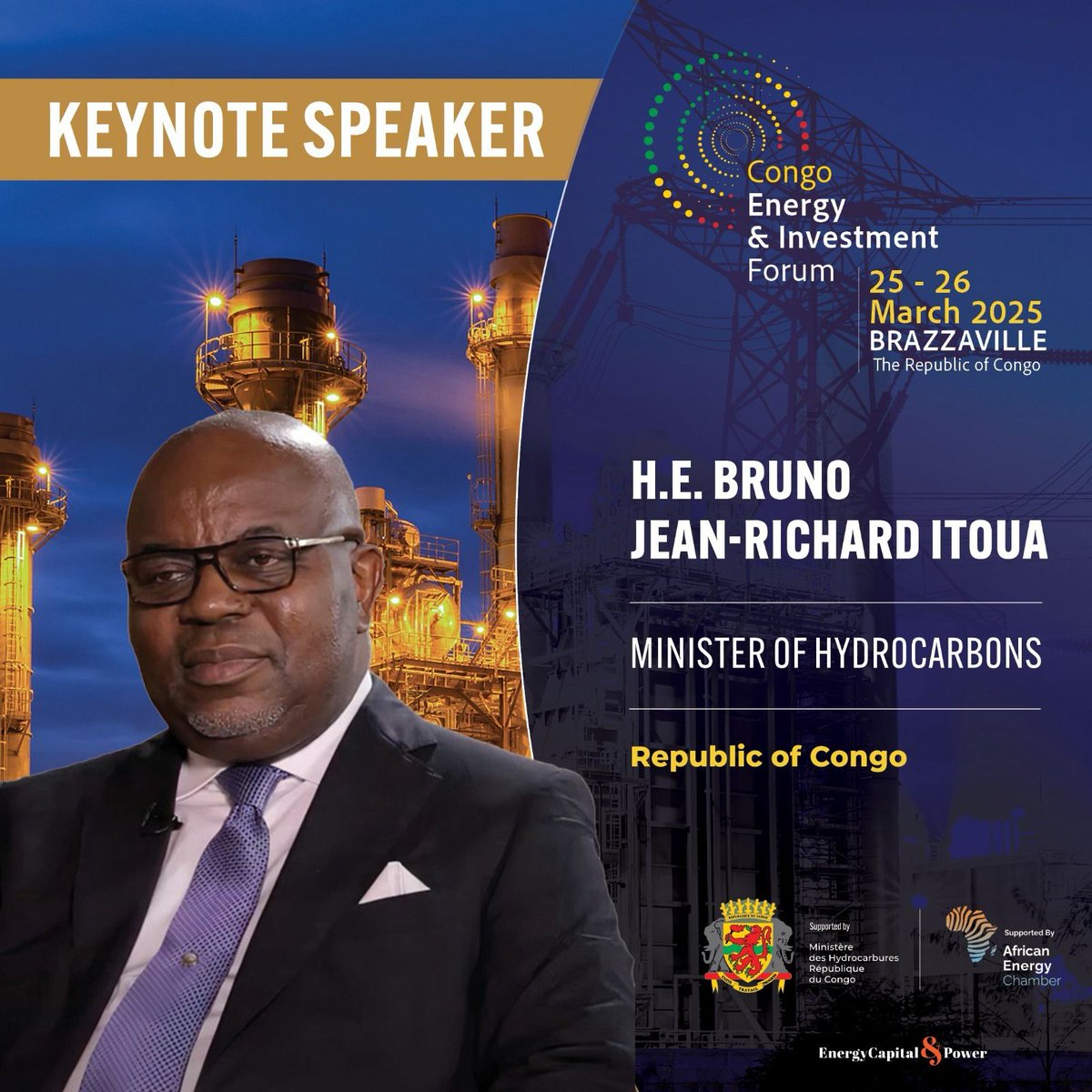 La République du Congo est fière d’accueillir le Congo Energy Investment Forum (CEIF 2025), qui se tiendra les 25 et 26 mars 2025 à Brazzaville.

facebook.com/share/p/15pRbx…
