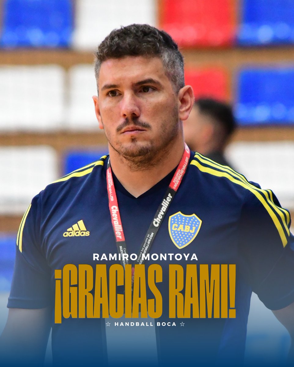 Handball Boca (@handballboca) on Twitter photo ¡𝐆𝐑𝐀𝐂𝐈𝐀𝐒 𝐏𝐎𝐑 𝐓𝐎𝐃𝐎, 𝐑𝐀𝐌𝐈! 🙌
<a href="/RamiMontoya/">Ramiro Montoya</a> decide hacer un paso al costado como DT del Handball de Boca Juniors para ser el analista de Primera Division de <a href="/ColonOficial/">Club Atlético Colón ⭐</a> .
¡Gracias por todo Rami! 💙💛💙
#HandballBoca #BocaJuniors ¡𝐆𝐑𝐀𝐂𝐈𝐀𝐒 𝐏𝐎𝐑 𝐓𝐎𝐃𝐎, 𝐑𝐀𝐌𝐈! 🙌
<a href="/RamiMontoya/">Ramiro Montoya</a> decide hacer un paso al costado como DT del Handball de Boca Juniors para ser el analista de Primera Division de <a href="/ColonOficial/">Club Atlético Colón ⭐</a> .
¡Gracias por todo Rami! 💙💛💙
#HandballBoca #BocaJuniors