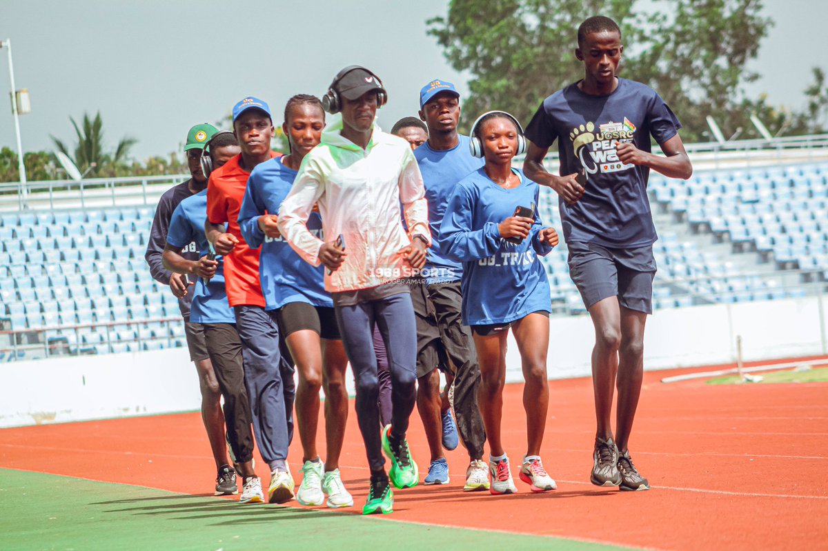 1968_Sports's tweet photo. Team @sports_ug warming up for the main event #GUSAGamesUCC2024 #Athletic #olympics https://t.co/1yRqQd3AQW