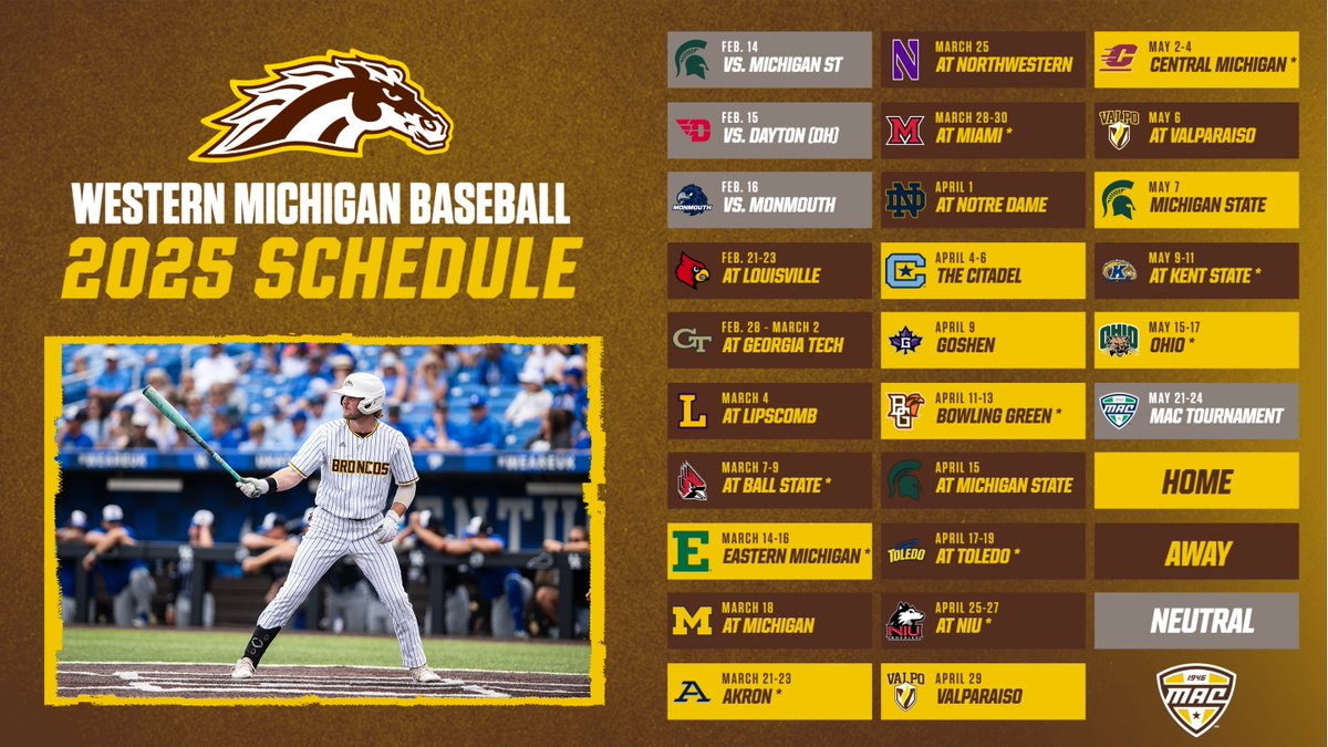Our 2025 schedule has arrived!

RELEASE: buff.ly/4fPhCZm
SCHEDULE: buff.ly/38vQfCb

#BroncosReign