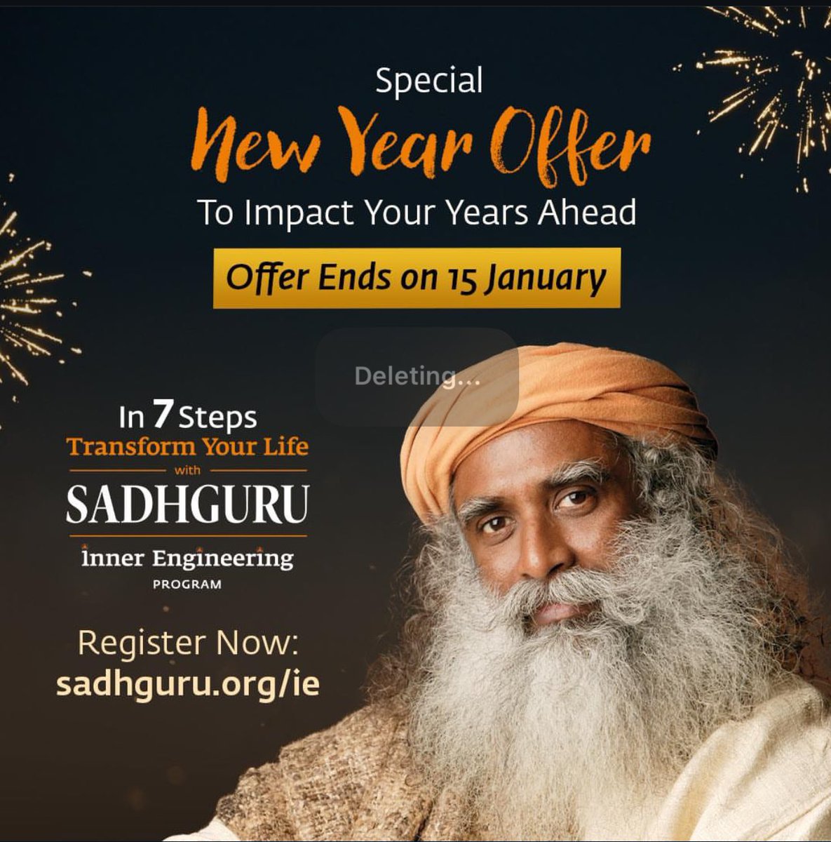 PhaTran8's tweet photo. 🎉🎉🎉 Discover a 30% discount on Inner Engineering till Jan 15th! Transform your life with #InnerEngineeringWithSadhguru: https://t.co/m2SkZPiUeG https://t.co/h0z1YVQQ1z