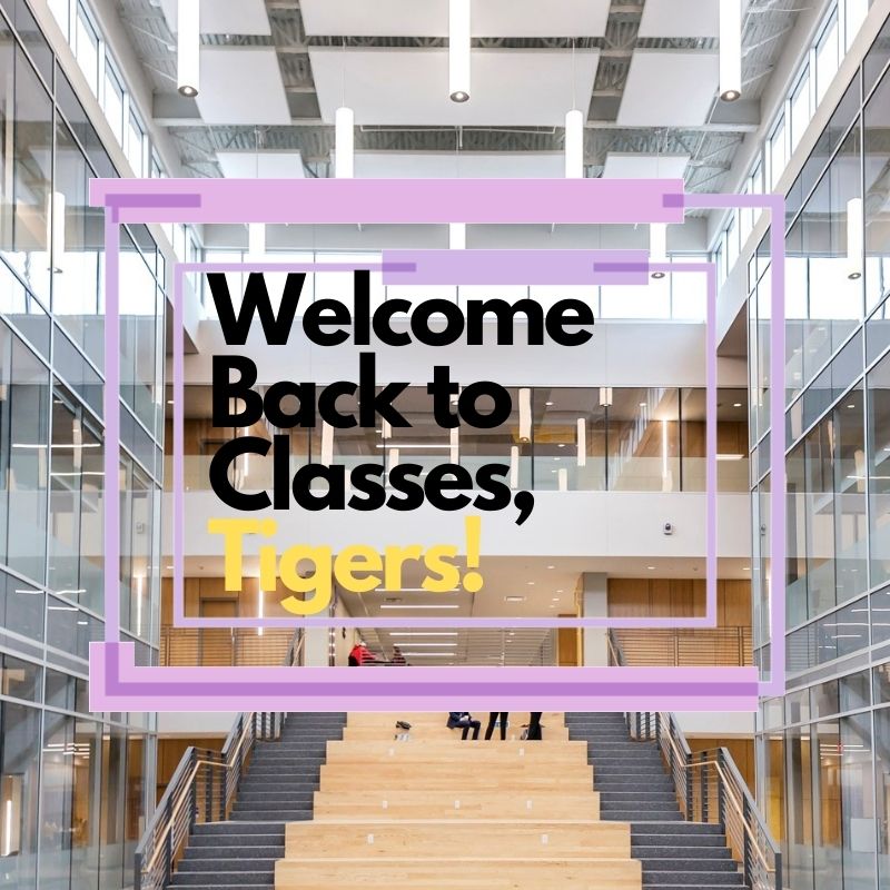 LSUCM's tweet photo. Welcome Back Tigers! We are excited to start another semester. Have a great first day back. #GeauxBuild https://t.co/4IYS8rWB9U