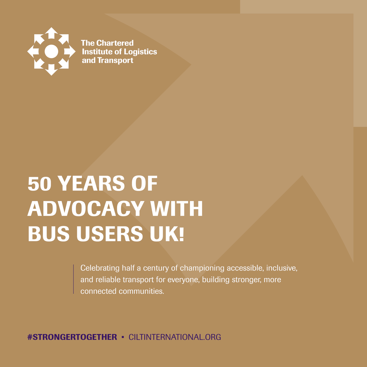 cilt_global's tweet photo. Congrats to @BusUsersUK_ on 50 years of championing accessible and inclusive transport!
We proudly supported their Catch the Bus Month campaign, promoting inclusive transport for connected communities.
#BusUsersUK #50YearsStrong #InclusiveTransport https://t.co/S0OVfIvyUw