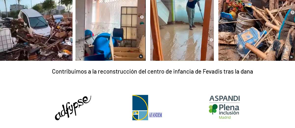 GrupoAMAS's tweet photo. Las 3 asociaciones de familias AMÁS #Afandem, #Adfypse y #Aspandi, apoyaron con 15.000€ la reconstrucción del Centro de Atención Temprana de Fevadis, que quedó completamente destrozado por la Dana

https://t.co/3LVYNFpij8 https://t.co/6J184oKvUN