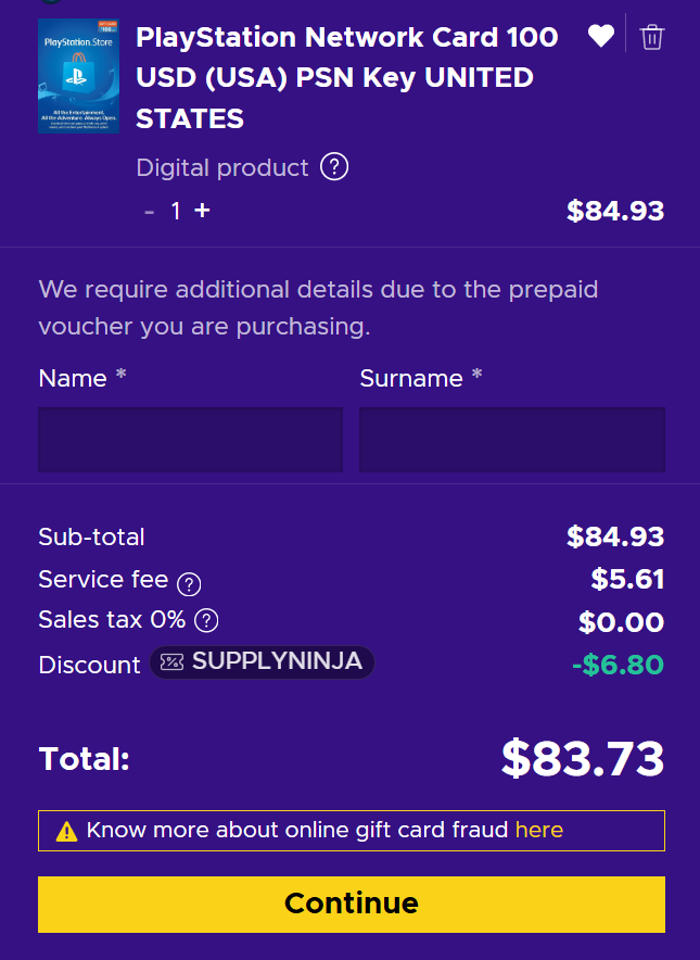 spieltimes's tweet photo. All PS5 Players! 🎮 Get a $100 Playstation Gift Card for just $83.73!

Use discount code: SUPPLYNINJA
https://t.co/y9JirgikY8 #ad

✅ VERIFIED LEGIT!
✅ Get your Store Code Instantly! https://t.co/X11ansUVwq