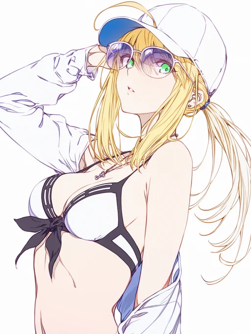 バサトリア   水着キャストリア 水着アルキャス(Artoria Caster)       #FGO #キャストリア 