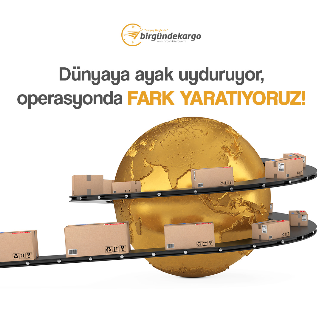 Dünya hızla değişiyor, biz operasyonlarımızla fark yaratıyoruz! 🌍
Yenilikçi çözümler ve global uyum Bir Günde Kargo ile bir arada.
#BirGündeKargo #FarkYaratıyoruz #KargoHizmetleri