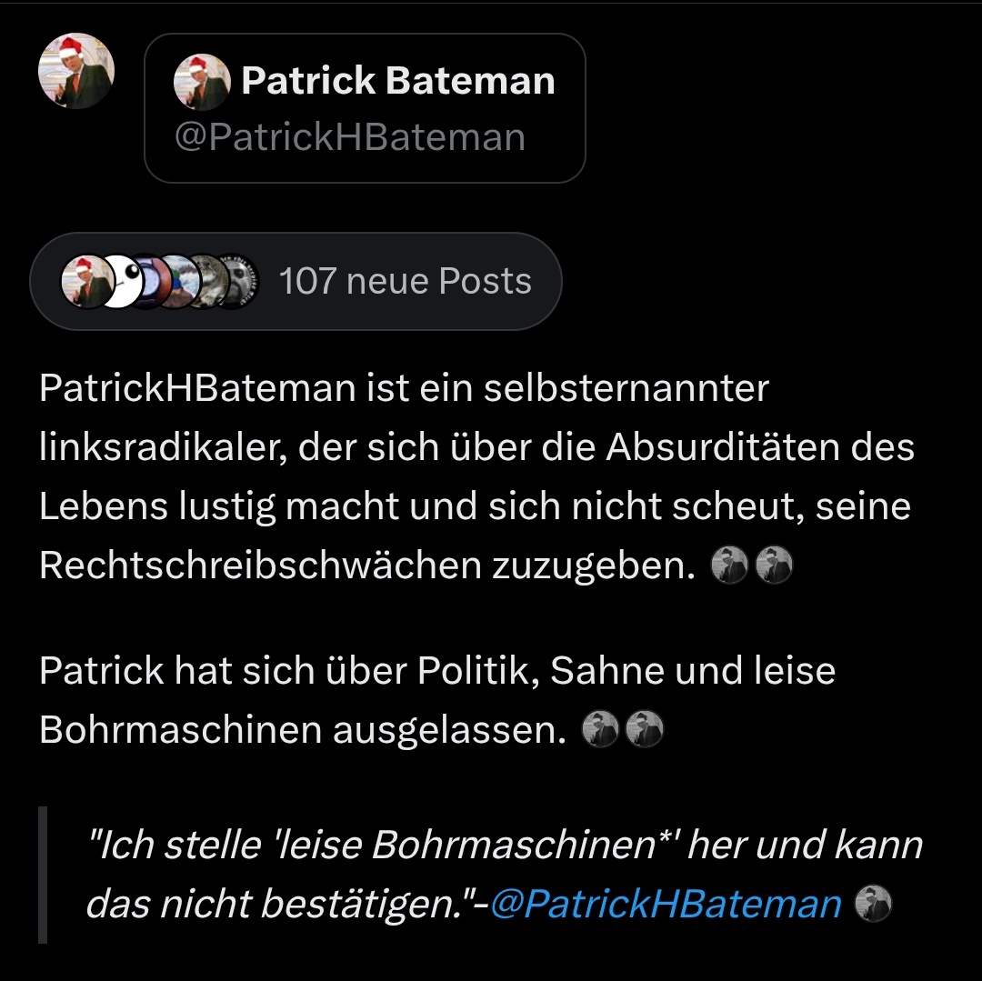 Patrick Bateman tweet media