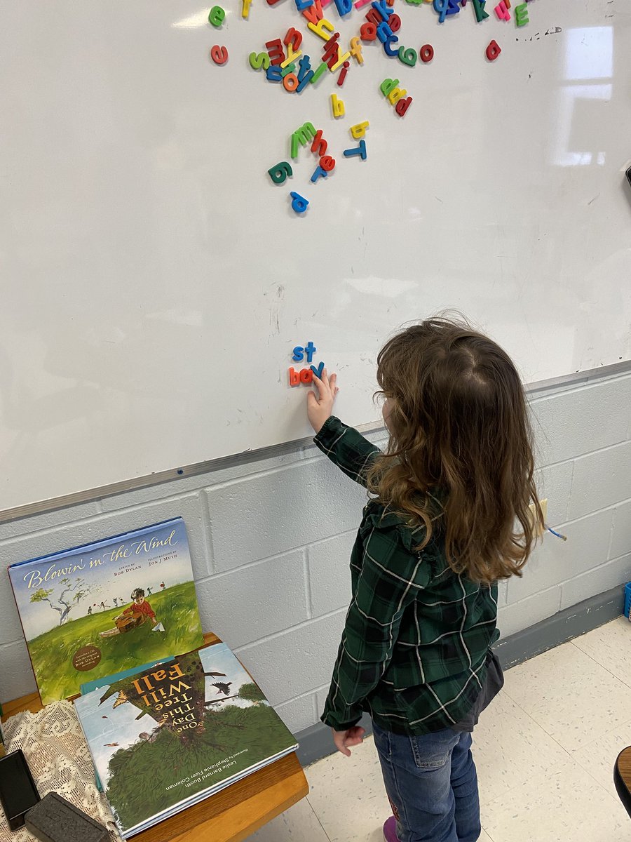 InvernessECA's tweet photo. Literacy in Action! Ms. Kayleigh teamed up with Ms. D today to work on vowel teams, using magnetic letters for a hands-on, kinesthetic learning experience. She was super focused! Great job, Kayleigh!
#SRCECatchAReader
#SRCECatchAWriter
@SRCE_Literacy #SRCEForTheLoveOfLiteracy2025 https://t.co/bSgMNhpFZ9