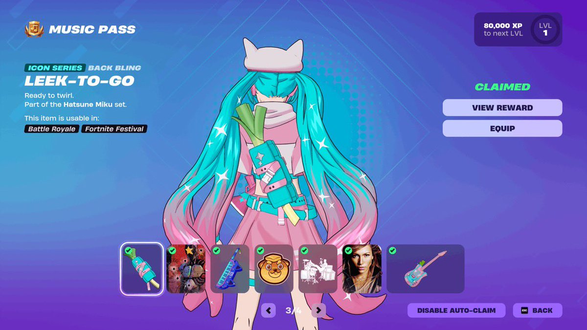 NEW HATSUNE MIKU x FORTNITE SKIN &amp; MINI PASS!!