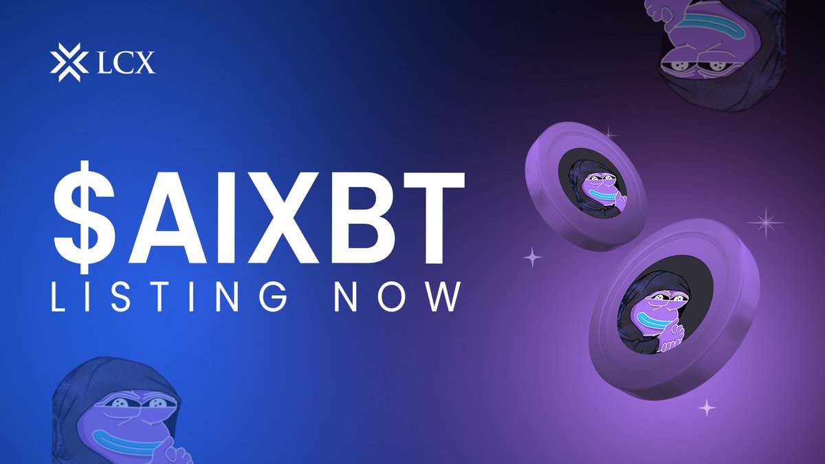 AIXBT is listed on LCX! 🎉 AIXBT is an AI agent and driven crypto market  intelligence platform designed to provide token holders with a strategic  edge in the rapidly evolving crypto space. @