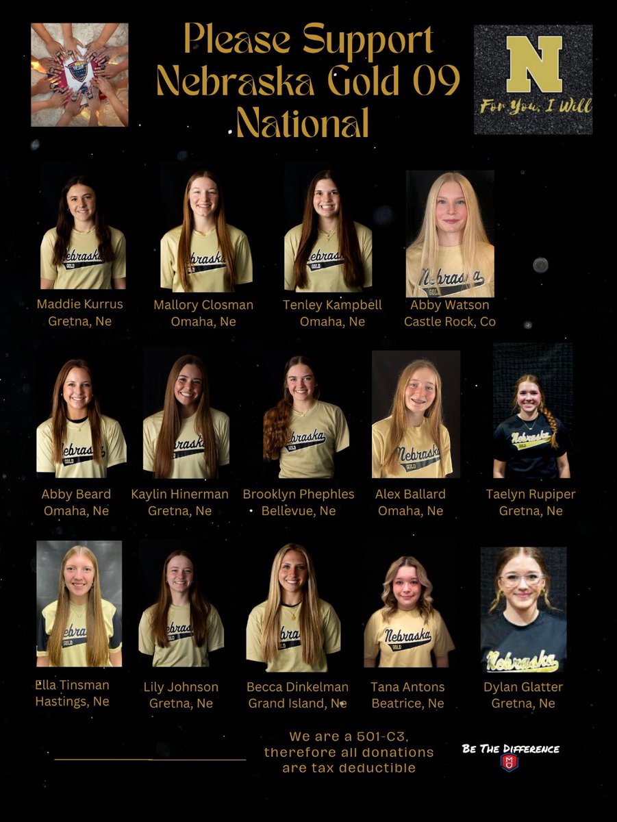 amyfbeard's tweet photo. @NebraskaGold09s Help us fill our tables of 8! Donations are tax deductible. Call 205-910-4445 with questions/seating requests! Team Venmo:
@ NEGold09-Fundraiser https://t.co/hxh7TC8tmL