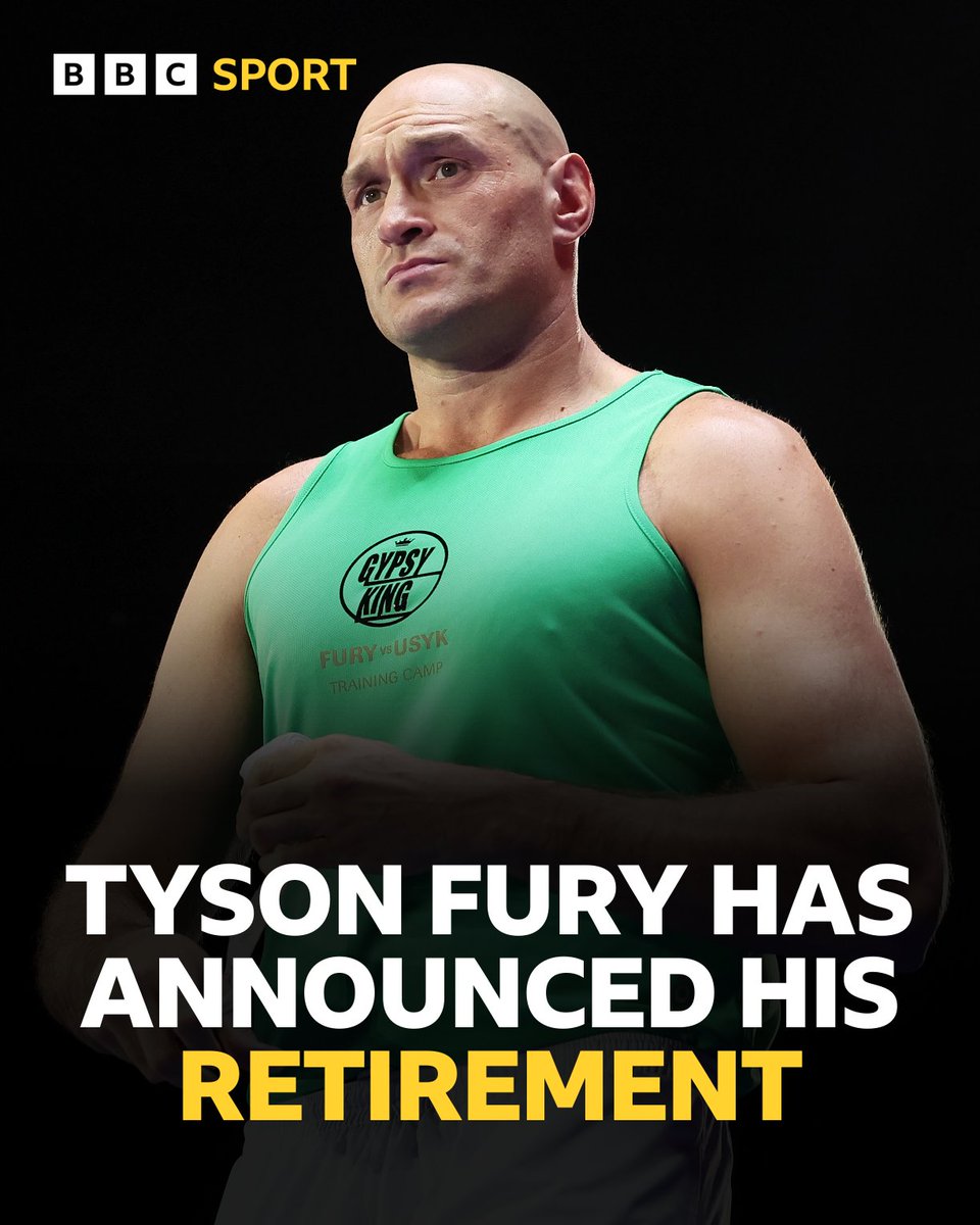 Tyson Fury has retired from boxing.

Could we really have seen him in the ring for the last time?