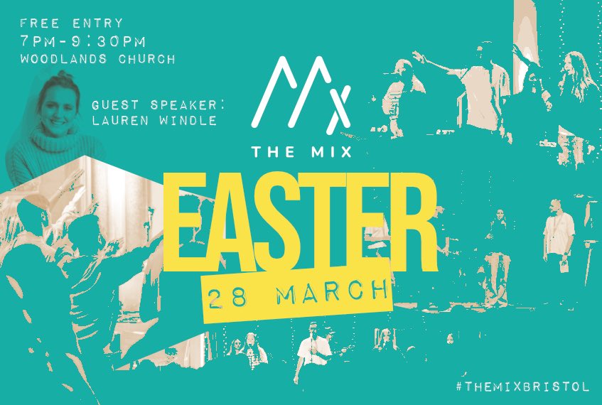 Make sure you’ve saved the date for our Easter Mix event 🥳 It’s never too early to start getting excited for a night of fellowship and fun 🤩 

🗓️ March 28th 
📍 Woodlands Church
⏰ 7-9:30pm

#TheMixBristol #Easter #savethedate  #excited #Jesus #fun #worship #faith #hope