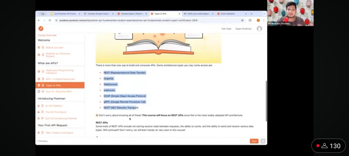 KEDARPRADI22883's tweet image. Unlocking API mastery! 🚀💻 Just learned about APIs with @ialimustufa at @LetsUpgrade_in, powered by @getpostman 💡 #PostmanStudent #APIlearning #LetsUpgrade