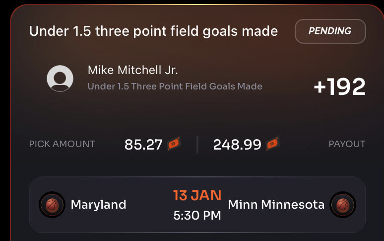thedaybettor's tweet image. Quick $13 w/ @OddsJam arb tool via mobile alerts🔥. Betting both sides to lock in profit.
Mike Mitchell Jr. Over 1.5 Threes - Win $98.68 on Caesar's, lose $85.27 on Rebet = $13.41 profit
Under - Win $163.72 on Rebet, lose $150 on Caesar's = $13.72 profit
Click this link and…