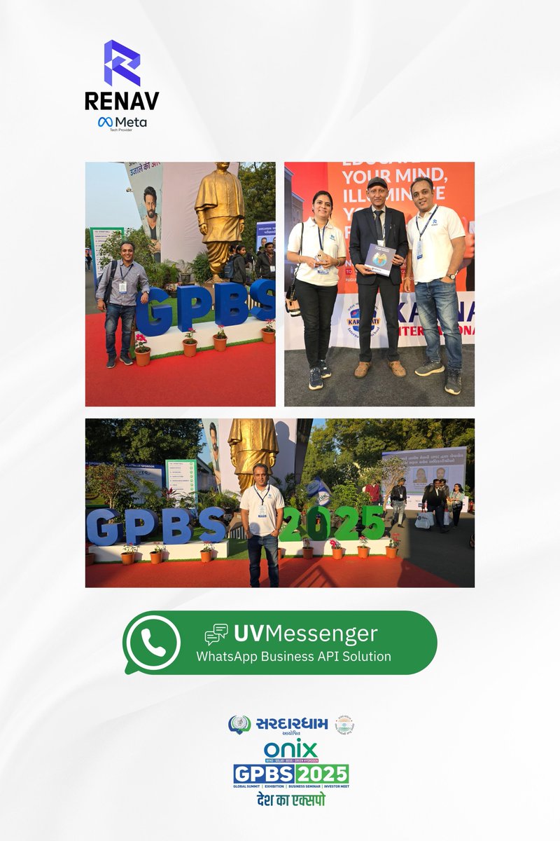 Vishal_Tweets's tweet photo. We recently attended the GPBS 2025 Expo, and it was a great experience. The event was full of energy, with businesses coming together to share ideas and solutions. 

We were thrilled by the great response we received for our product UVMessenger - WhatsApp Business API solution. https://t.co/cJ9eVjXlho