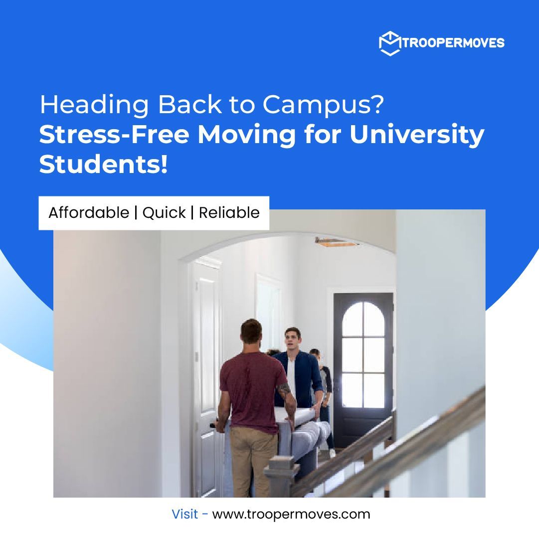 troopermoves's tweet image. Ready to head back to campus stress-free? Whether it's a dorm, apartment, or shared housing, Trooper Moves makes it easy.
Affordable moving for university students.
Get a quick quote now at buff.ly/40sZtfp or call 647-424-5422.
#studentmoving #troopermoves #campuslife