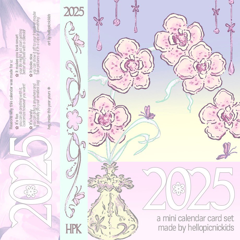 hellopicnickids's tweet photo. cover art for the cassette version of the calendar 🌸 ⨾ଓ https://t.co/0yy9bdCjYr