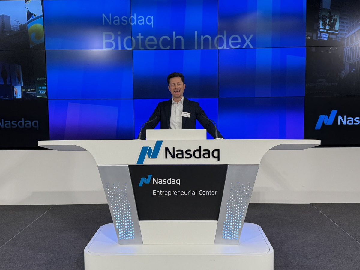 $GNTA today on SF #JPM25 <a href="/Nasdaq/">Nasdaq</a> Opening Bell Ceremony