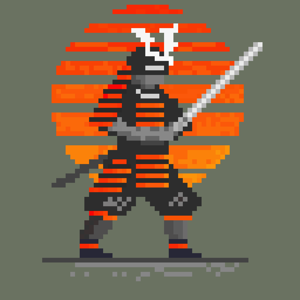 SVOR87's tweet photo. Pixelart samurai 
#art #samurai #pixelart #gameart #indiegame https://t.co/MQDeEne6kW
