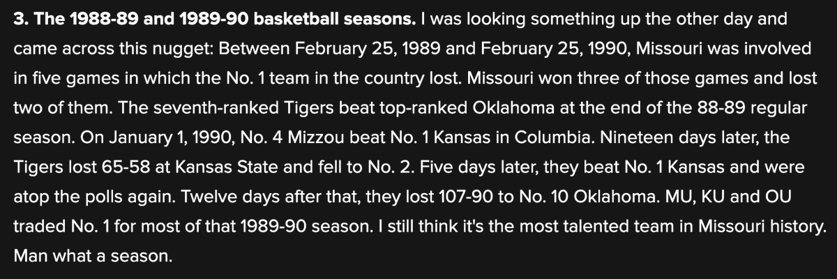 PowerMizzoucom's tweet photo. I'd argue these are the greatest 12 months in #Mizzou basketball history outside of the unbeaten Big 8 season

https://t.co/jVmyfvBciD https://t.co/iZ1vYZOjTm