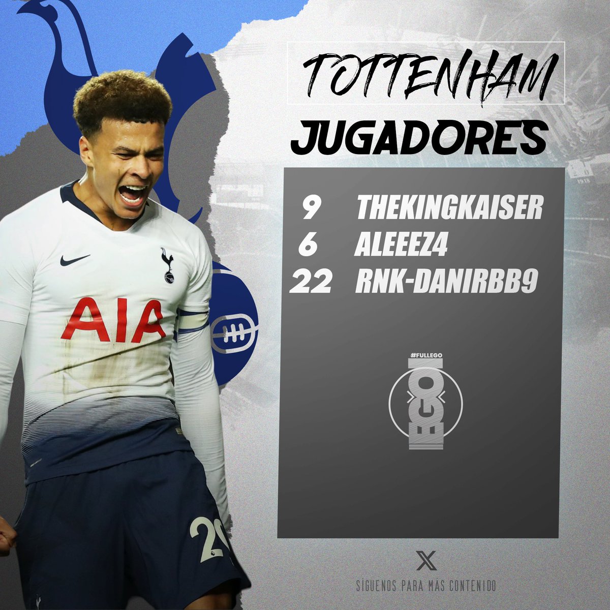 EGOISTAS FC (@egoistasfc) on Twitter photo ➡️Desde Egoístas FC, les deseamos toda la suerte del mundo a nuestros 12 guerreros que darán todo en la <a href="/Official_EVF/">Elite Virtual Football</a> representando a #Nápoles @TottenhamEVF y @borussiaevf
¡A dejarlo todo en el campo y demostrar de qué estamos hechos!
<a href="/TheKingKaiser9/">TheKingKaiser</a> <a href="/aleexk1ng/">Aletsss Ϟ</a> <a href="/Danireyesrbb24/">Dani Reyes Otero</a> ➡️Desde Egoístas FC, les deseamos toda la suerte del mundo a nuestros 12 guerreros que darán todo en la <a href="/Official_EVF/">Elite Virtual Football</a> representando a #Nápoles @TottenhamEVF y @borussiaevf
¡A dejarlo todo en el campo y demostrar de qué estamos hechos!
<a href="/TheKingKaiser9/">TheKingKaiser</a> <a href="/aleexk1ng/">Aletsss Ϟ</a> <a href="/Danireyesrbb24/">Dani Reyes Otero</a>