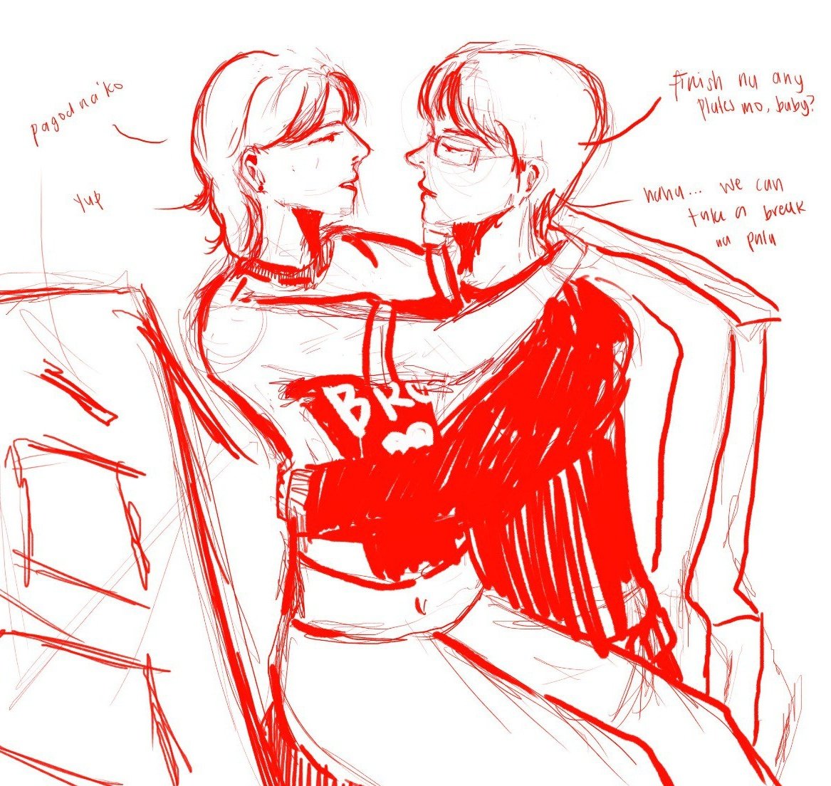xianscript's tweet photo. #hyunho
civie study break, rough sketch
“pagod na 'ko.”

“finish na ang plates mo?”

“yup.”

“we can take break na pala.” (kiss) https://t.co/l36YlXCjdF