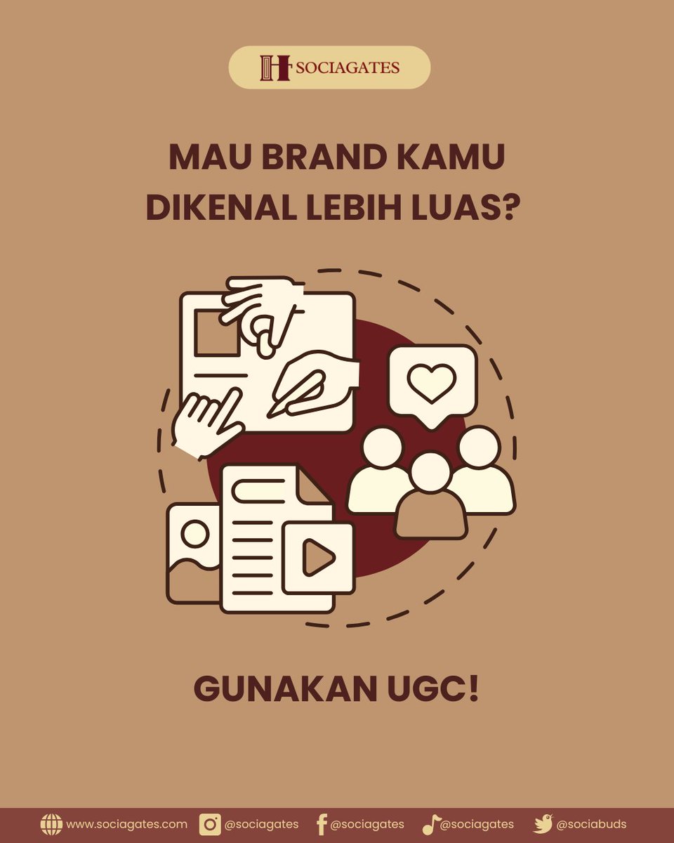 SociaBuds's tweet photo. Sudahkah kamu memanfaatkan kekuatan UGC untuk brand kamu?

Dapatkan informasi lebih lengkap melalui website kami di https://t.co/1LquJbcjeE

#sociagates #UGC #UserGeneratedContent #branding #strategipemasaran #kontenautentik https://t.co/aohdR9RhCa