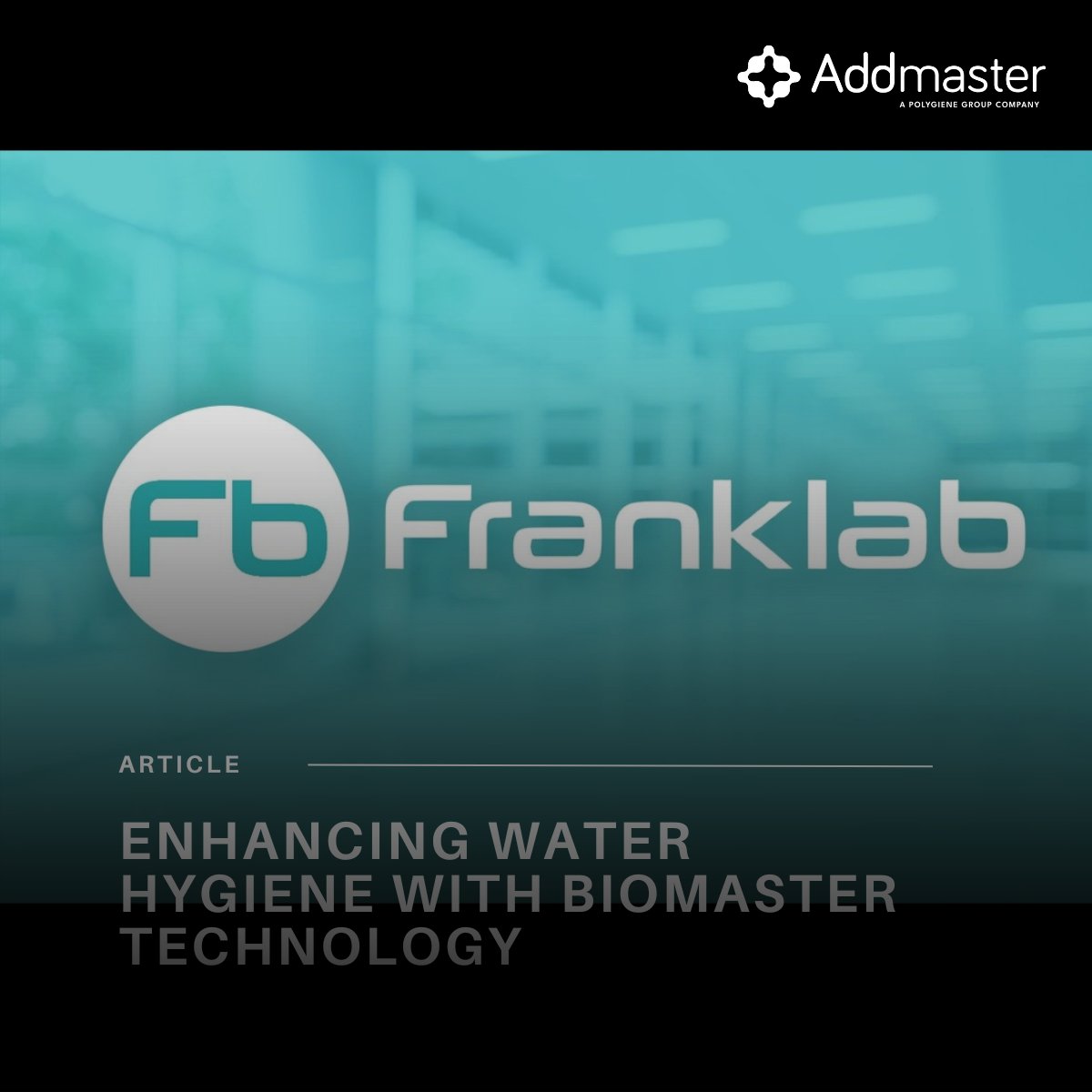 Addmaster's tweet photo. We’re proud to showcase our partnership with FrankLab, a leader in water filtration solutions, who have incorporated Biomaster antimicrobial technology into their innovative products! 💦
https://t.co/UL5ZPK6wPQ.
#Biomaster #Addmaster #Franklab #Article https://t.co/dYlCGvKkUU
