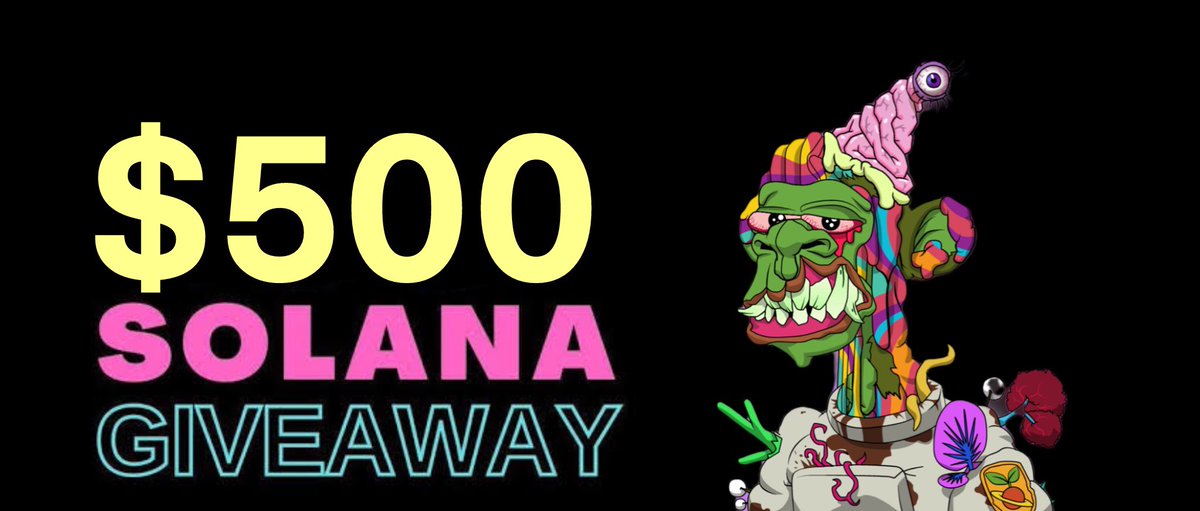 $500 SOLANA GIVEAWAY 🎁

Drop your $SOL wallet, RT &amp; follow w/🔔

Picking a winner in 24 hours ⏰