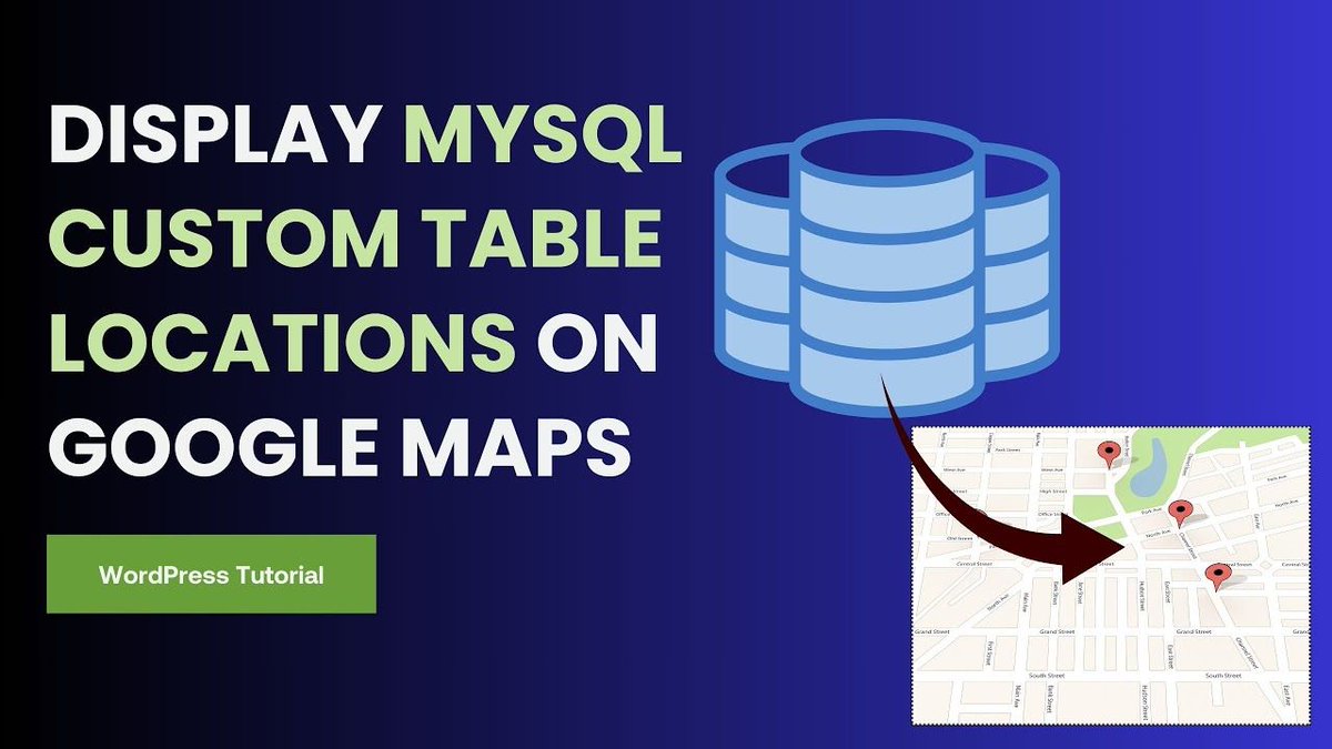 weplugins's tweet image. Want to showcase data from your MySQL custom tables directly on Google Maps?
👉 Watch the full tutorial here: buff.ly/4j5tF7E
#MySQLIntegration #GoogleMaps #WordPressTutorial #DataVisualization #WPMapsPro #WePlugins