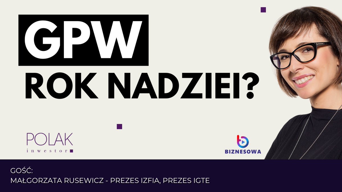 📊 Dowiedz się, gdzie zmierza GPW w 2025 roku! ​Szczegóły w komentarzu. 👇

<a href="/_IGTE/">IGTE</a> <a href="/IZFiA_/">Izba Zarządzających Funduszami i Aktywami</a> <a href="/IKozakiewicz/">Izabela Kozakiewicz</a> 

#giełda #gpw #inwestowanie #inwestycje