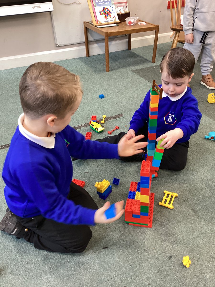 “My tower is the biggest” Developing our language and maths skills in our play.