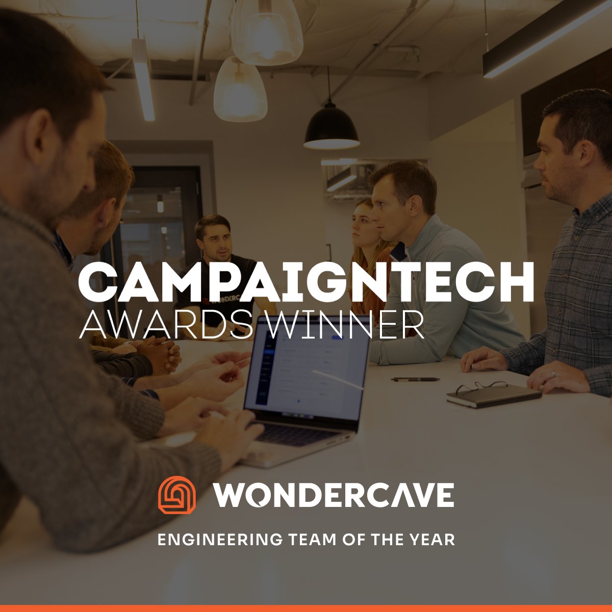 Wondercaveco's tweet photo. We are very excited to announce our team won the @C_and_E Engineering Team of the Year award! It is awesome to be recognized for our hard work and success this past year! 🎉 🏆
#SoftwareEngineering #CaveCrew #techawards https://t.co/8HXwRqfxGC