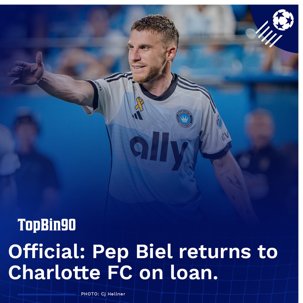 Charlotte FC announced the Club has acquired Spanish attacking midfielder Pep Biel from Olympiacos on loan until August 1st. The Spaniard will not occupy a Designated Player slot.

#Forthecrown