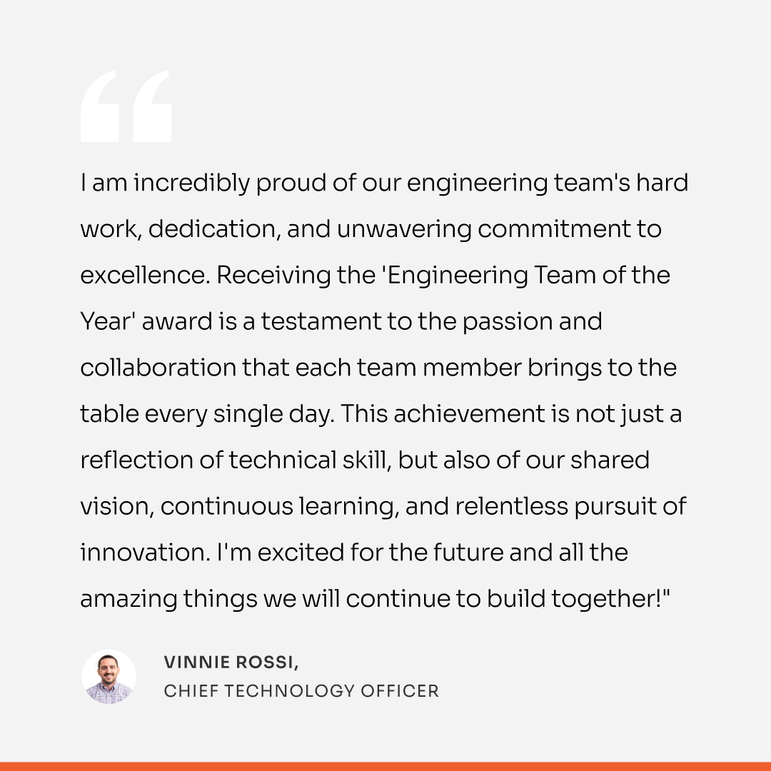 Wondercaveco's tweet photo. We are very excited to announce our team won the @C_and_E Engineering Team of the Year award! It is awesome to be recognized for our hard work and success this past year! 🎉 🏆
#SoftwareEngineering #CaveCrew #techawards https://t.co/8HXwRqfxGC