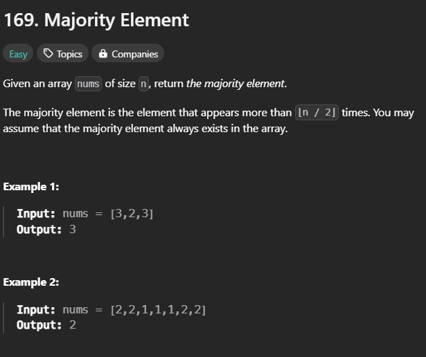 45NitinVerma's tweet photo. ๐ Solved Majority Element on @LeetCode using 3 approaches:
1๏ธโฃ Brute Force: O(nยฒ) Time, O(1) Space
2๏ธโฃ HashMap: O(n) Time, O(n) Space
3๏ธโฃ Moore's Voting: O(n) Time, O(1) Space
Moore's Voting was the most efficient.
#LeetCode #DSA #Coding #MajorityElement https://t.co/dUOYJNgs7U