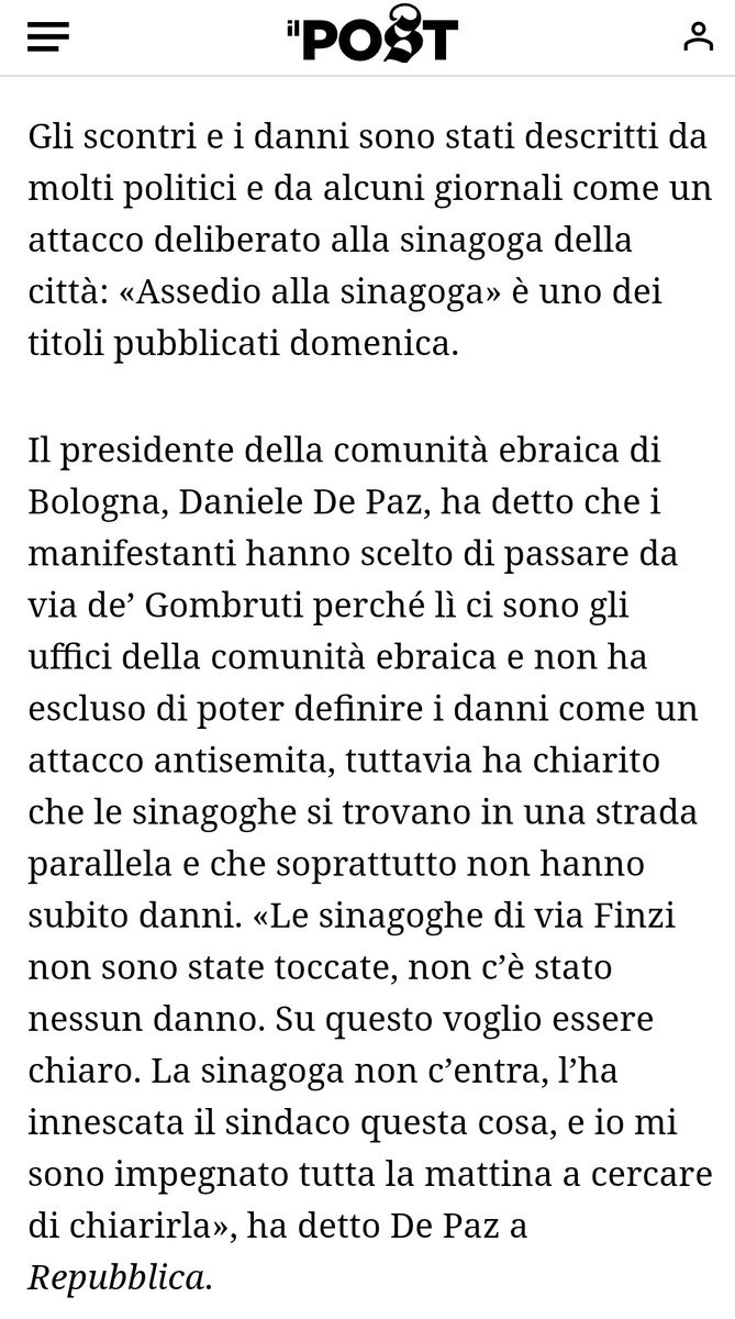 Ferula18's tweet photo. Come mai il sindaco di Bologna @matteolepore ha diffuso la notizia falsa dell'attacco alla sinagoga nonostante lo stesso presidente della comunità ebraica cittadina ripeteva che non c'era stato nessun attacco?
È importante sapere il senso di tanta sconsideratezza.
📷 @mazzettam2 https://t.co/dOUhoQl6aW
