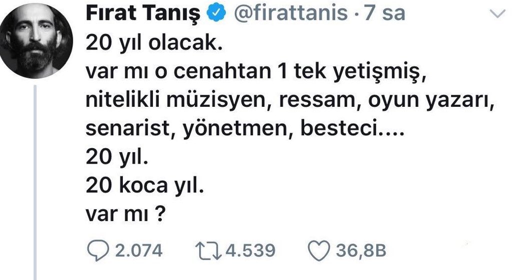 On yıl sizin, bi on yıl da fetö’nün hegomanyasını kırmak için mücadele verildi. Kan döküldü, hapislerde kalındı. Ezdiğiniz, okumasına bile imkan vermediğiniz çocukların bir şeyler yapmasını beklemek abes olurdu. Asıl film şimdi başlıyor. Siz önce kendi kölesi olduğunuz