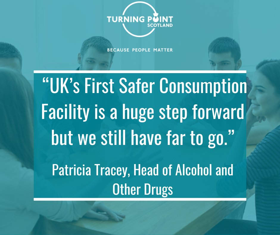 The UK’s first official Safer Consumption Facility (SCF) opening in Glasgow today is a huge step forward.  In this blog, <a href="/TrishTracey2/">Trish</a> acknowledges how far we’ve come, but also to think about how far there still is to go.

Read the blog here⬇️
turningpointscotland.com/uks-first-safe…