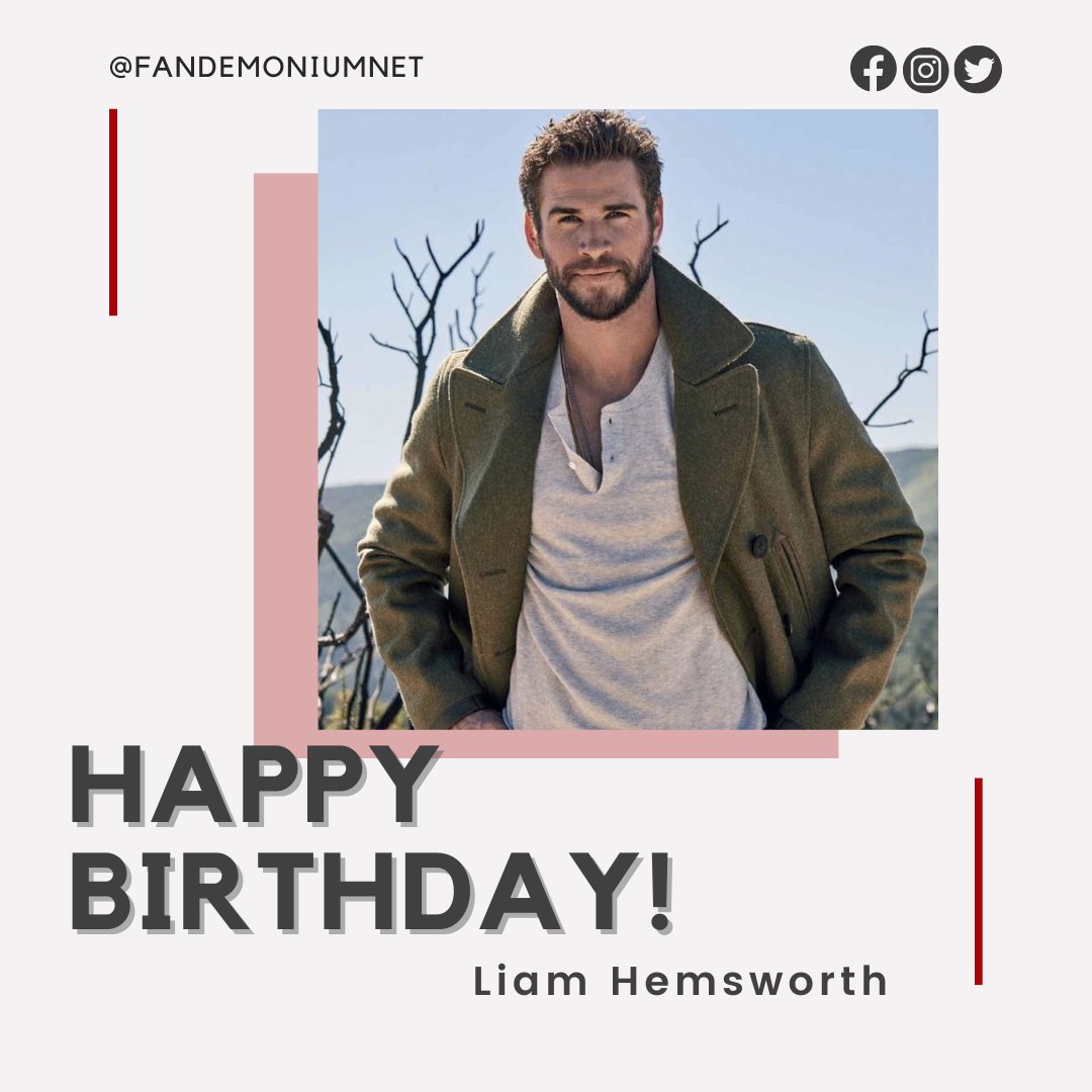Join us in wishing a Happy Birthday to <a href="/LiamHemsworth/">Liam Hemsworth</a>! May all your wishes come true. #liamhemsworth #thehungergames #landofbad #lonelyplanet #isntitromantic #thewitcher