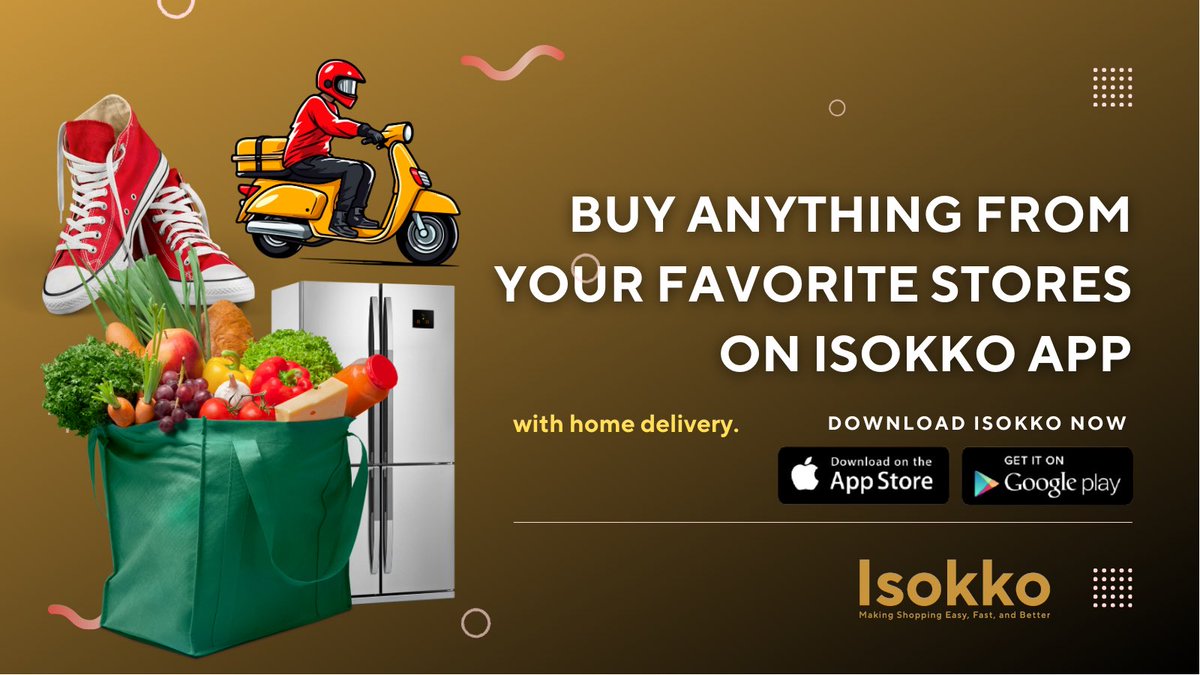 From groceries to essentials, get everything you love delivered fast with the Isokko app. 🏠💨 

#OnlineShopping #FastDelivery #IsokkoApp #Kigali #Rwanda
