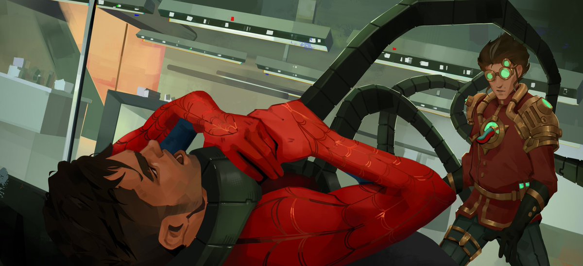 daniju_attart's tweet photo. guys help they’re fighting (?) again 
#arcane #spiderverse #jayvik https://t.co/QmS6jzxi0u
