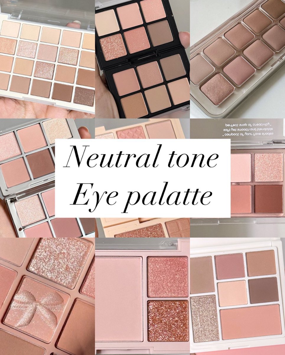 reviewchoey's tweet photo. ✨รวมพาเลตตาโทน neutral 10 พาเลต++ มู๊ดตาซอร์ฟๆ สวยคลีน ละมุนๆ ใช้ได้บ่อยแน่นอน🎀

(รีวิว&amp;สวอททุกพาเลตในเธรดนะคะ) https://t.co/bmqWSJ6OJv