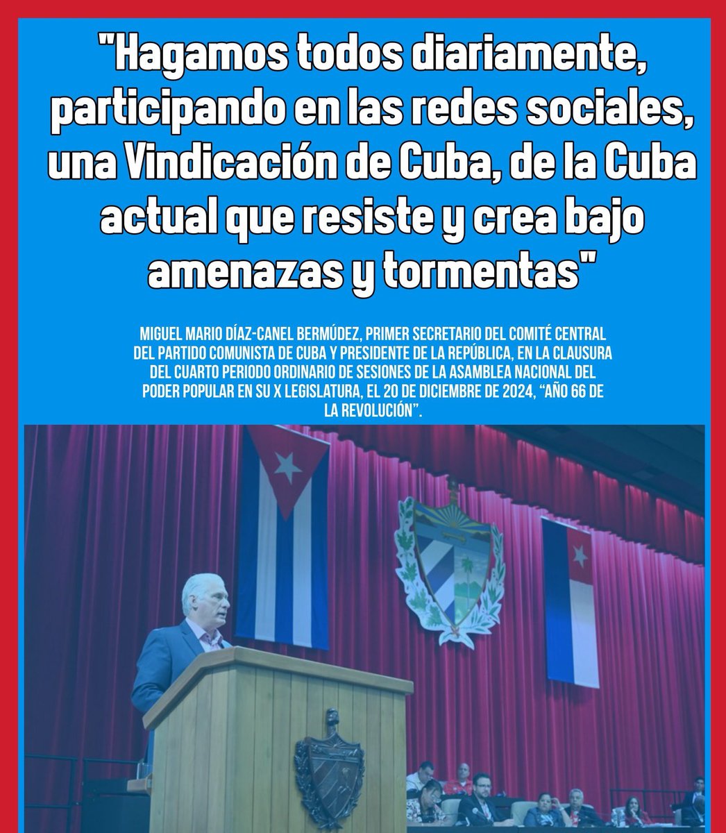 #YoSigoADiazCanel, nuestros teléfonos el arma para la defensa y las redes sociales el escenario para obtener victorias.
#PinarXNuevasVictorias.
#Cuba
#PinardelRío