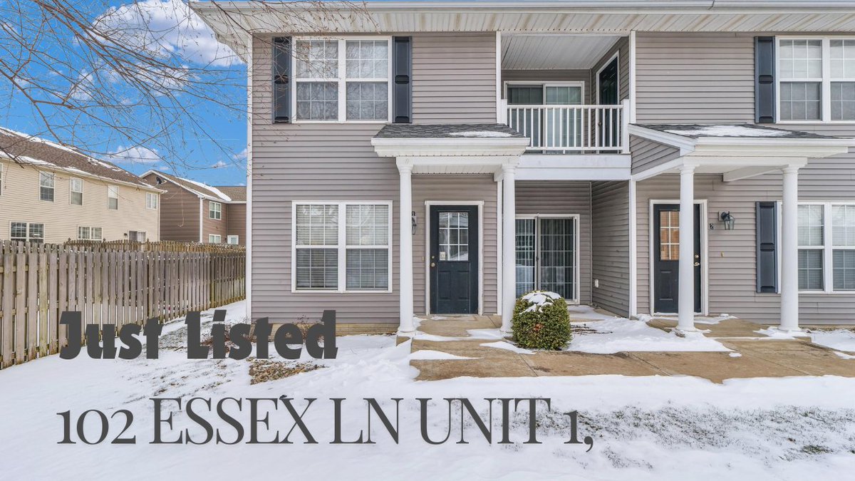 JUST LISTED at THE COURTYARDS in SAVOY!!!
Welcome to 102 Essex Lane in charming Savoy, where convenience meets potential! This pristine ground-floor condo offers the perfect blend of modern, maintenance-free living and future possibilities. 
youtu.be/ELmKtylxzSs?si…

 217-202-8843