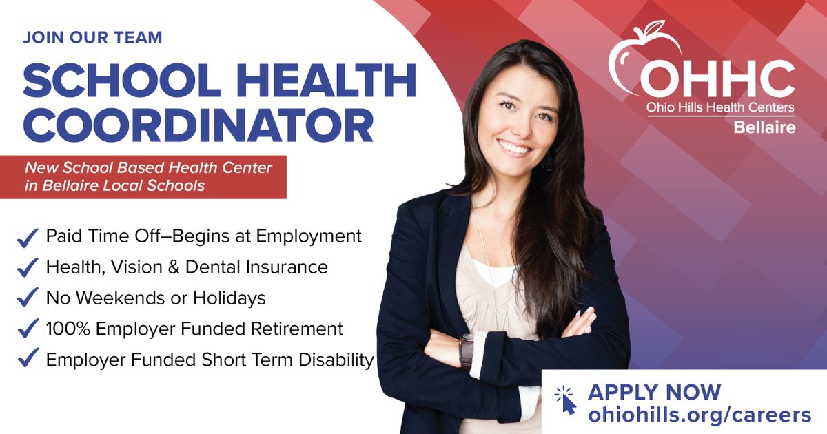 To learn about OHHC positions visit ohiohills.org/careers
In collaboration with the Bellaire Local Schools, OHHC will be opening a School Based Health Center  in the Bellaire High School. This Center will offer primary care health services.