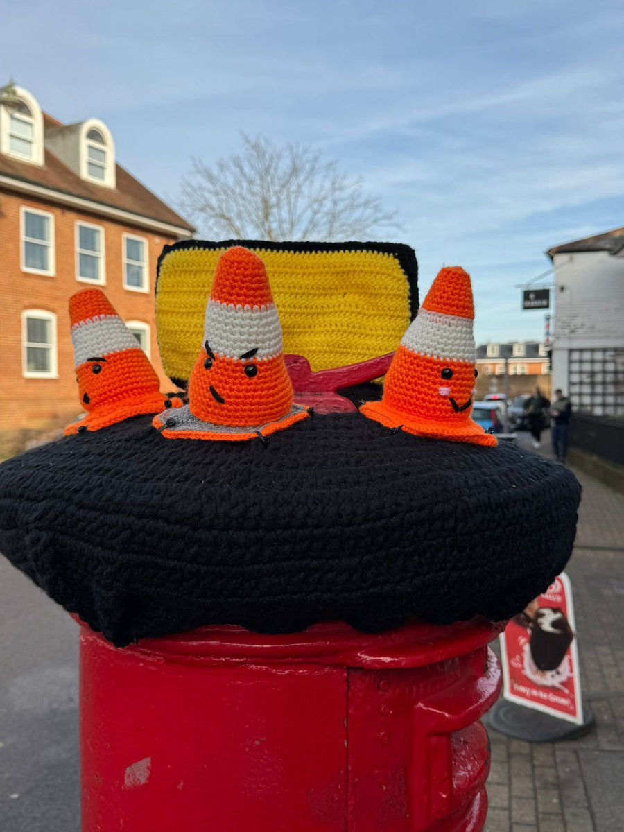 Thames Ditton High Street Retailers' Association (@tdhighstreet) on Twitter photo At last! A roadworks sign to make you smile. Those secret TD crafty crochet postbox toppers have done it again. Now outside Thames Food & Wine in <a href="/TDHighStreet/">Thames Ditton High Street Retailers' Association</a> What brilliant creative design will they think of next? At last! A roadworks sign to make you smile. Those secret TD crafty crochet postbox toppers have done it again. Now outside Thames Food & Wine in <a href="/TDHighStreet/">Thames Ditton High Street Retailers' Association</a> What brilliant creative design will they think of next?